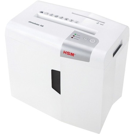 Hsm Shredder, Cross-cut, Anti-Jam, 8-Sht Cap, White HSM1044123